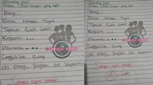 Diberi tugas membuat puisi, sajak yang dibuat bocah SD ini dapat pesan dari sang guru, semoga cepat sembuh!