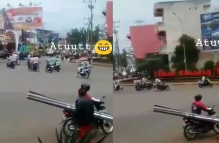 Asyik konvoi di jalanan rayakan kelulusan para siswa SMA ini langsung ngibrit saat dengar suara sirine cemen ah