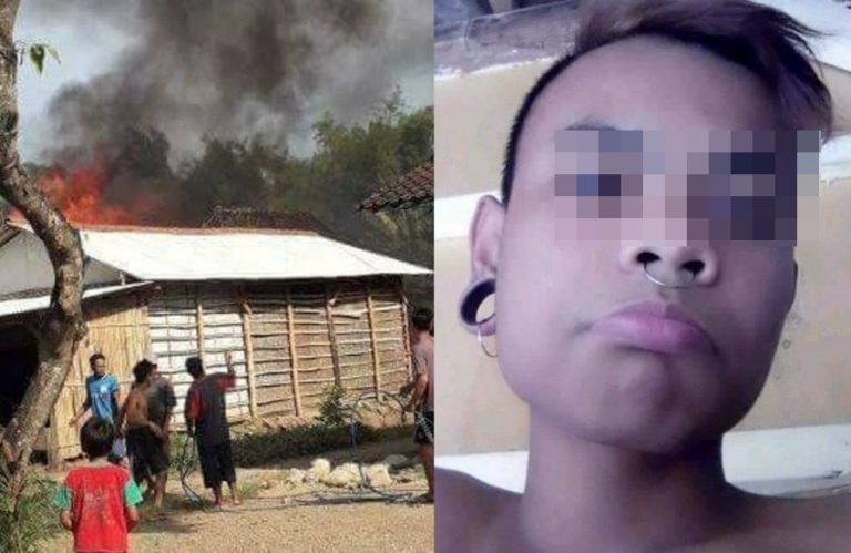 Nekat bakar rumah orangtua karena tidak dibelikan HP remaja pria ini minta maaf sambil berderai air mata