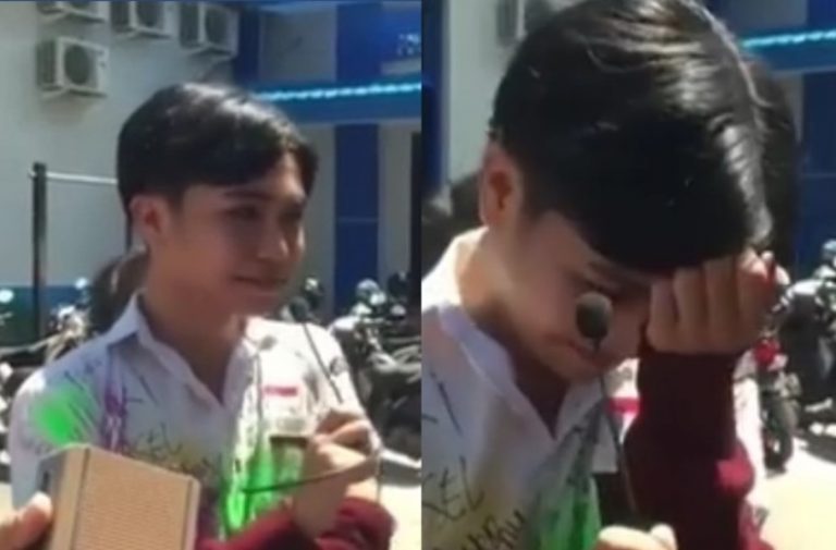 Tercyduk konvoi siswa ini diminta polisi pimpin Pancasila gayanya bicara bikin salfok ketika titisan Mimi Peri turun ke bumi