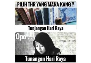 Nyenengin tapi kadang bikin ngenes, ini 10 meme THR paling kocak edisi 2018