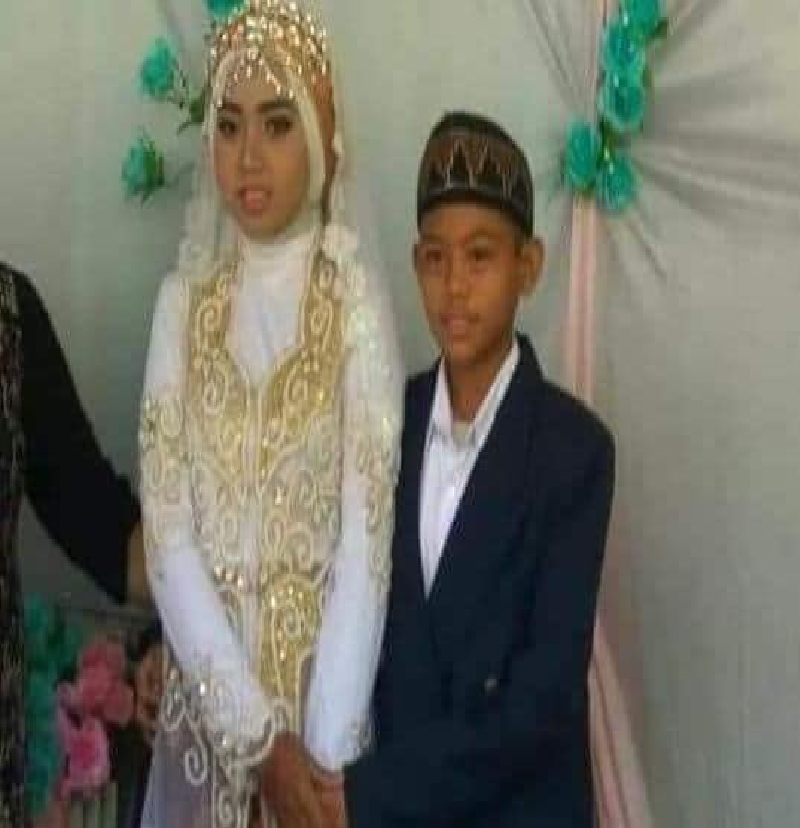 Viral, sepasang bocah ABG di Tapin Kalses nikah muda