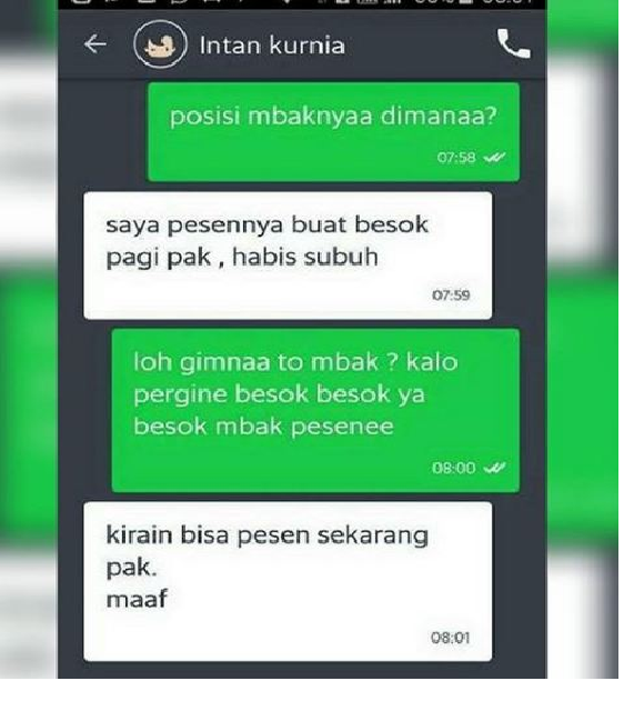 Kisah lucu driver ojek online dapet orderan anti mainstream