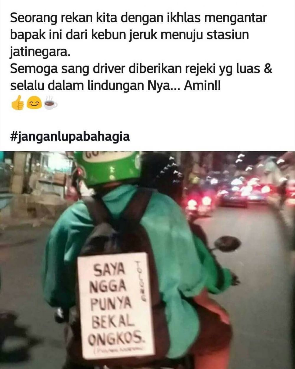 Demi kepuasaan pelanggan, ojek online ini lakukan hal yang tak biasa