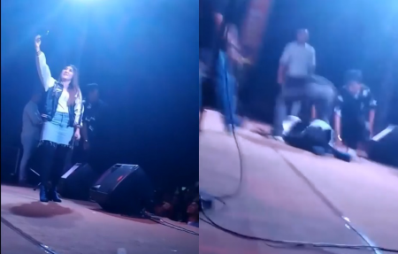 Detik detik Via Vallen pingsan saat sedang selfie di atas panggung