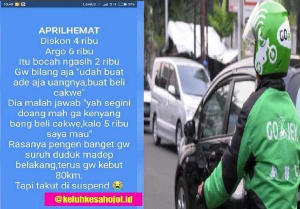 Kisah viral Driver Ojek Online Kembalikan Uang Bayaran 2 Ribu ke Anak SD Buat Jajan Jawaban si Bocah Bikin Bang Ojol Kesel