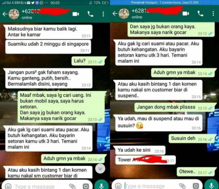 Penumpang wanitanya minta ini, driver taksi online ini bingung, ‘mau di suspend atau di susuin?’