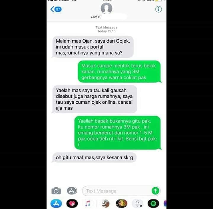 Kumpulan chat lucu driver ojek online salah paham alamat ini bikin ketawa ngakak