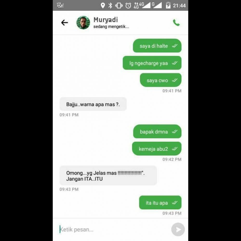 Kumpulan chat lucu driver ojek online salah paham alamat ini bikin ketawa ngakak