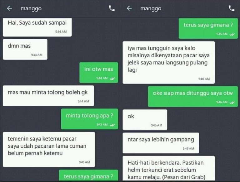 10 Chat percakapan gokil antara driver ojek online dengan penumpangnya ini kocak abis