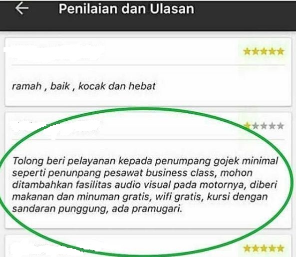 Review kocak penumpang ojek online ini lucunya nampol banget