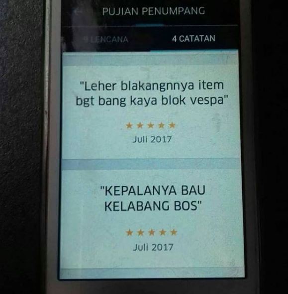 Review kocak penumpang ojek online ini lucunya nampol banget