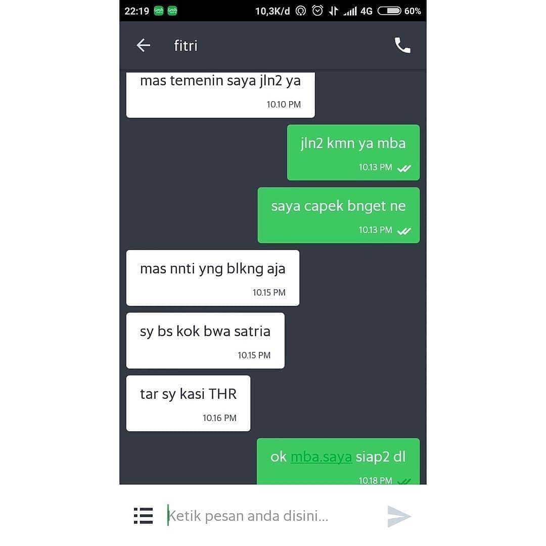 10 Chat Percakapan Gokil Antara Driver Ojek Online Dengan Penumpangnya Ini Kocak Abis Hageuy Com