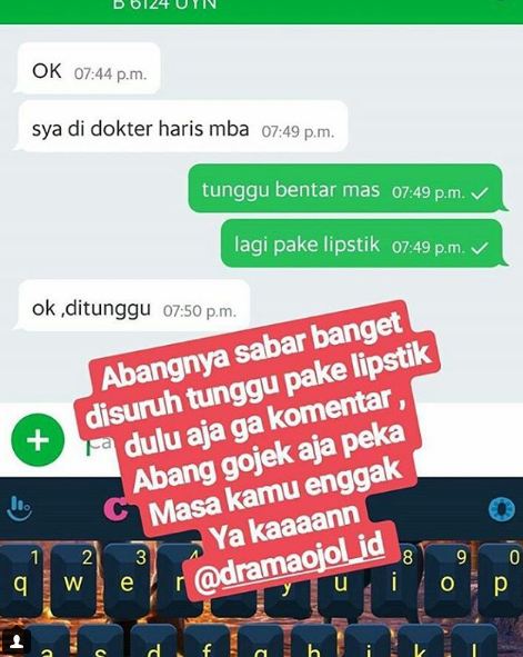 komentar pujian penumpang ojek online ini bikin drivernya klepek-klepek