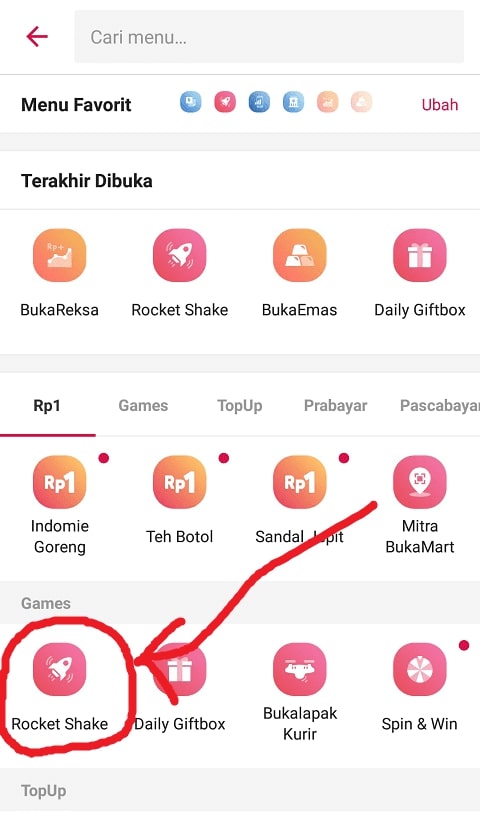 Cara Bermain Rocket Shake Bukalapak