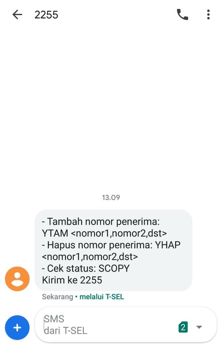 Cara menyadap sms terbaru