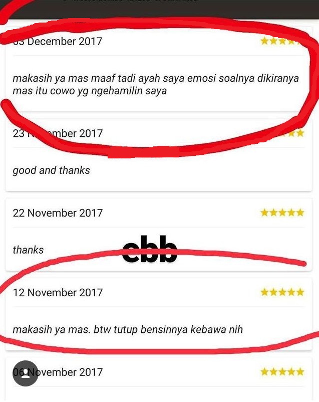 Chat Kocak Penumpang Ojek Online