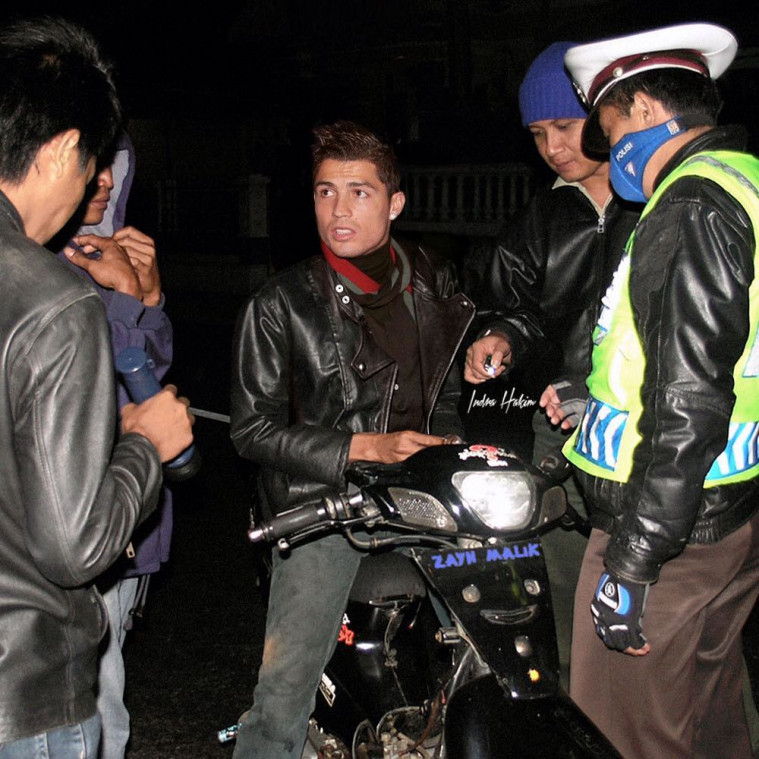 Ronaldo ditilang polisi saat Sahur On the Road