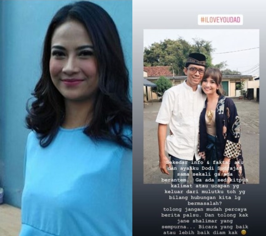 Diisukan berseteru, Vanessa Angle justru unggah foto bersama sang ayah