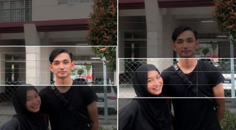 Agar terlihat sama tinggi difoto dengan pacar pria ini lakukan cara yang tak biasa