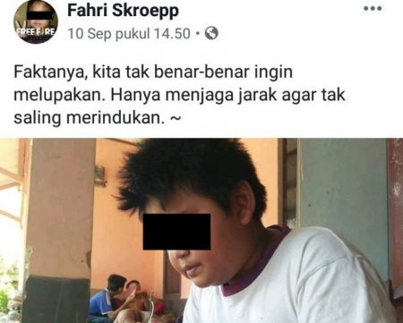Sering buat status galau di Facebook Fahri Skroepp dijuluki dengan bocah Sadboy