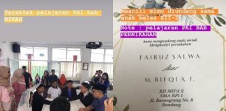 Bukan kaleng-kaleng, SMA di kota Bandung ini adakan praktik nikah seperti sungguhan
