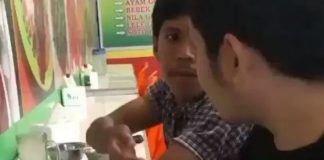 Halu tingkat dewa, video remaja lakukan hal kocak di rumah makan ini bikin ngakak