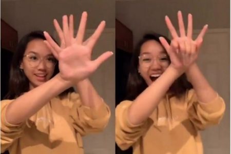 Lakukan trik ilusi tangan di TikTok aksi gadis ini berhasil curi perhatian netizen