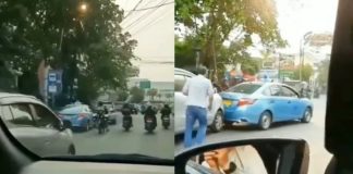 Video menegangkan pengemudi mobil ribut dengan supir taksi dijalan raya viral