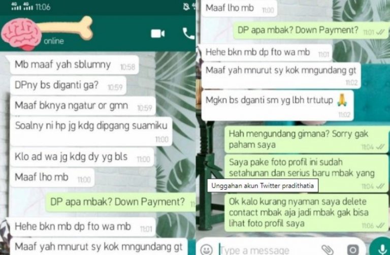 Viral Cewek ini disuruh ganti foto profil WA oleh seorang istri yang takut suaminya tergoda