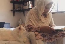 Bak menghayati, kucing putih ini dengarkan pemiliknya baca Alquran