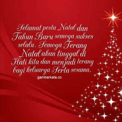 Gambar kata ungkapan natal dan tahun baru