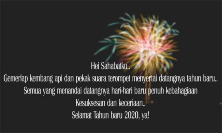 Gambar kata ucapan selamat tahun baru 2020 1