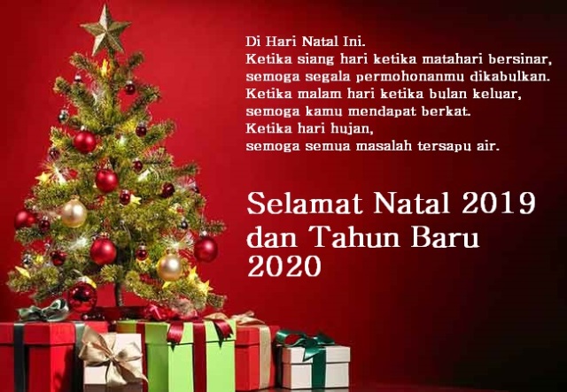 Gambar selamat natal dan tahun baru 2020