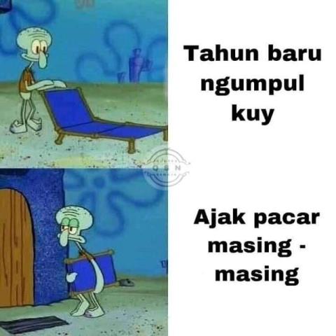 Meme tahun baruan bawa pacar