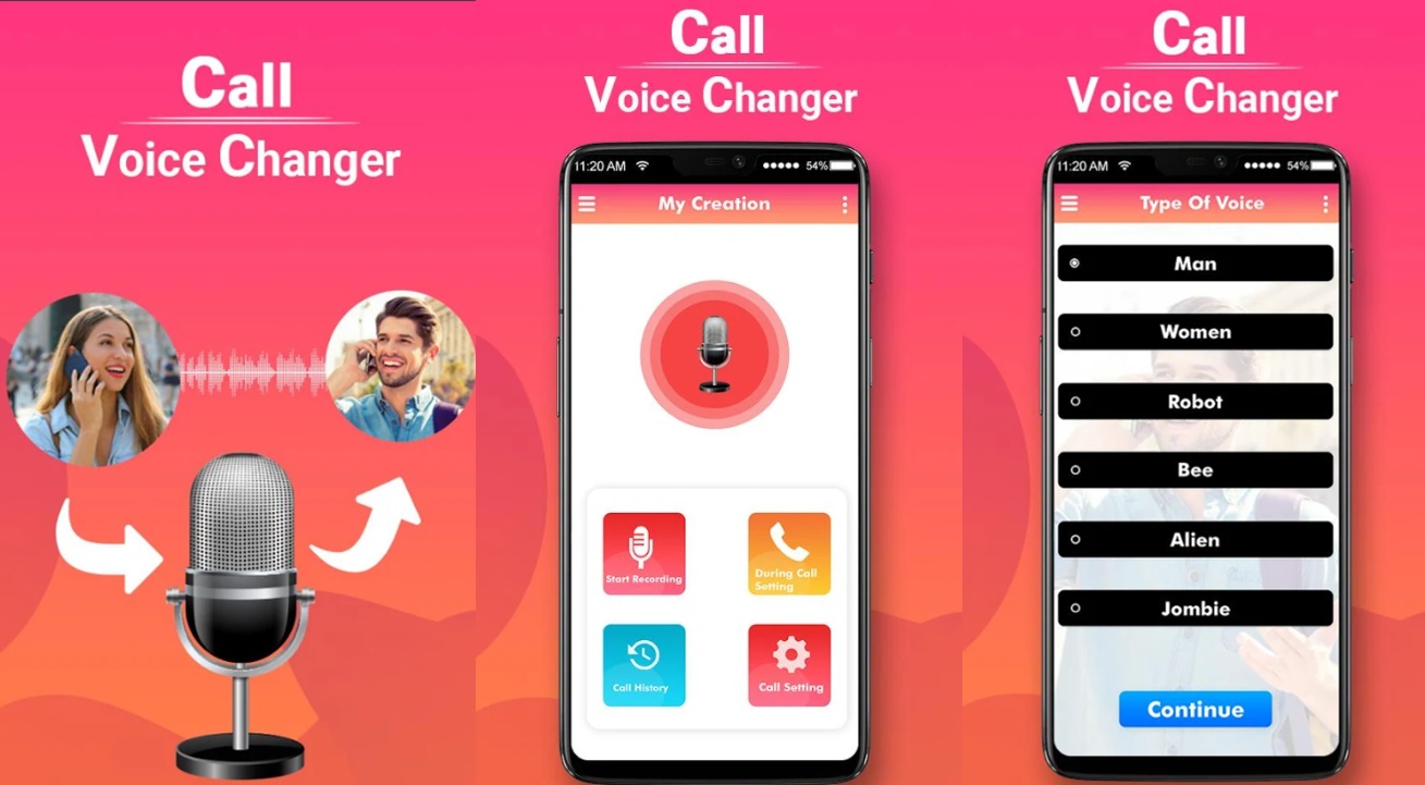 intcall - call voice changer