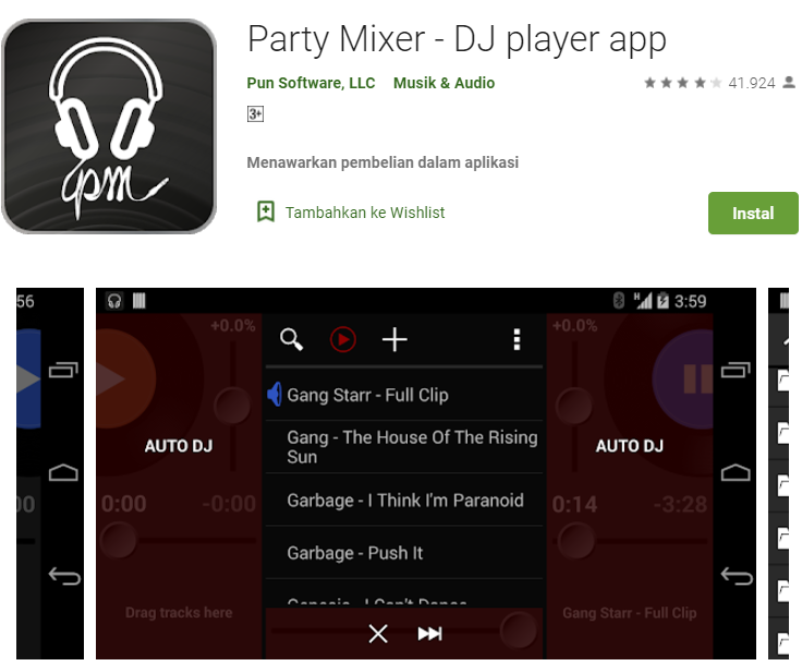 party mixer- aplikasi dj terbaik