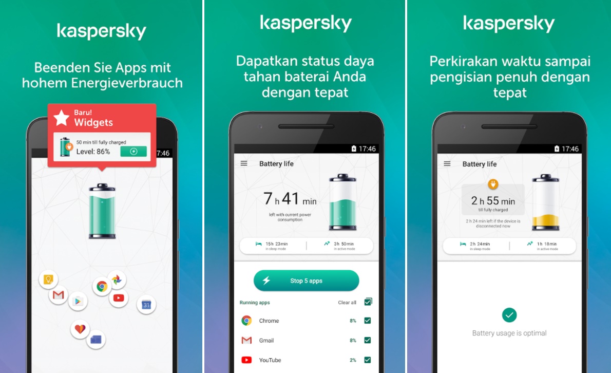 Kaspersky Battery Life