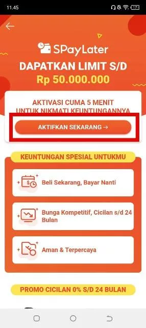 Aktifkan Sekarang