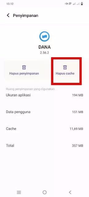 Hapus Cache