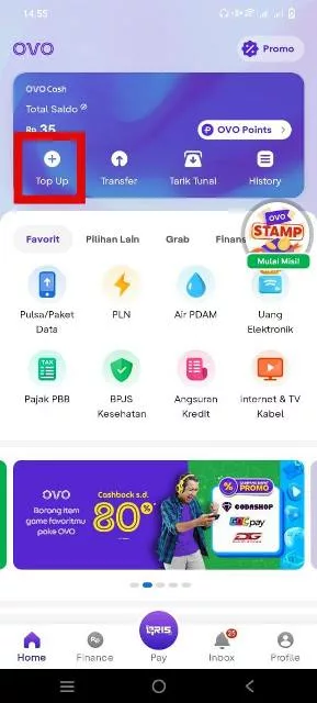 Pilih Top Up