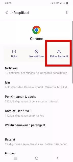 Paksa Berhenti