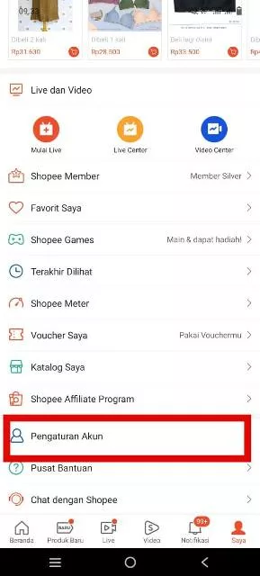 Pengaturan Akun