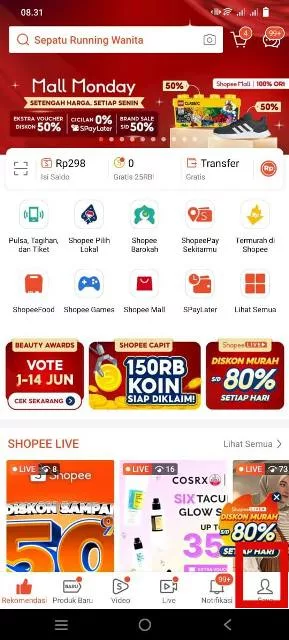 Pilih Menu Saya