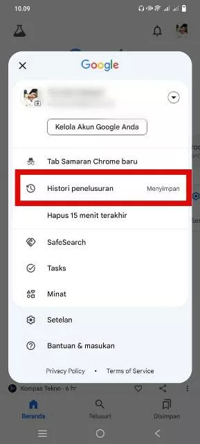 History Penelusuran